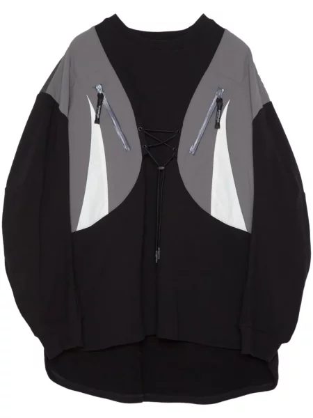 Bluza Yoshiokubo z okrągłym dekoltem czarna