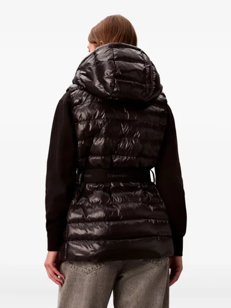Vestă Calvin Klein cu glugă negru