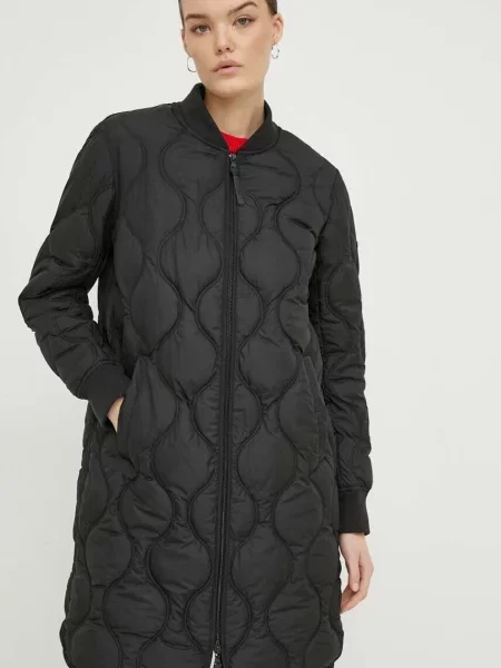 Lung geacă Superdry negru