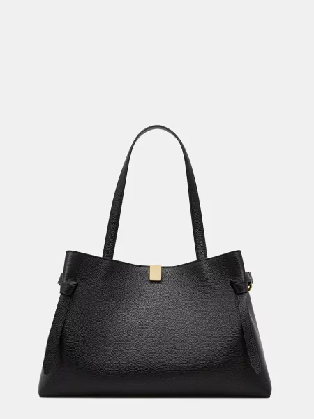 Kožna torba Yuzefi GYOZA TOTE crna