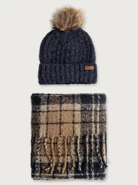 Fular Barbour albastru