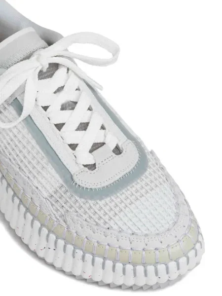 Sneakerși Chloé Nama plasă gri