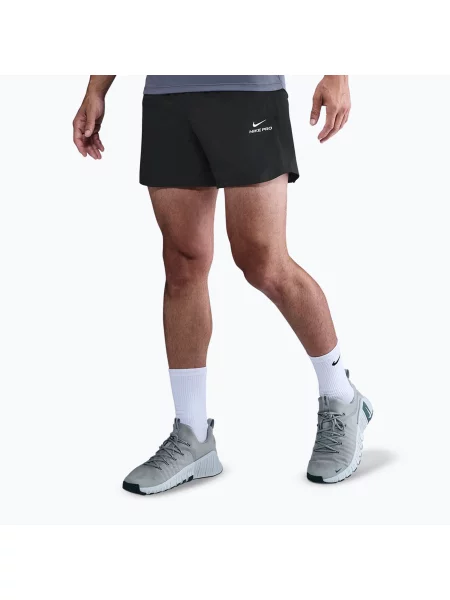 Шорти Nike Pro Training Dri-Fit 6" black/white білі