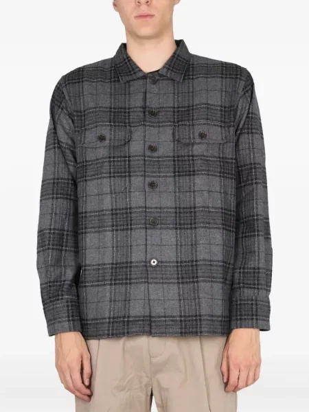 Kostkovaná košile Universal Works šedá