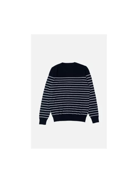 Dzianinowy sweter Gas niebieski
