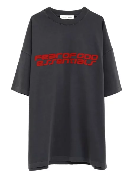 Tricou Fear Of God Essentials cu imagine gri