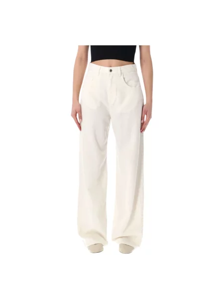 Szerokie jeansy Icon Denim białe