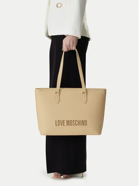 Torebka LOVE MOSCHINO beżowa