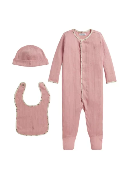 Top dziecięcy Polo Ralph Lauren różowy