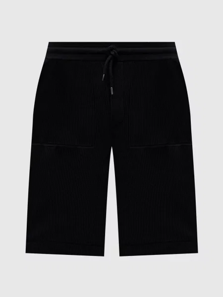 Шорты Brunello Cucinelli в рубчик черные
