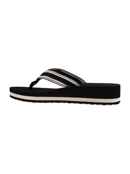Papuci Tommy Hilfiger cu imagine negru