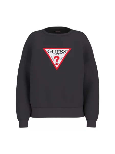 Bluza GUESS Originals Oversized Iconic Sweatshirt Jet Black XS czarna