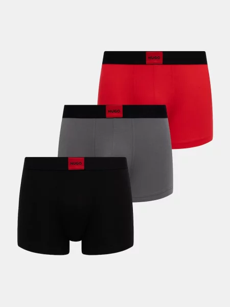 HUGO boxerky s TRUNK TRIPLET GALAXY červené