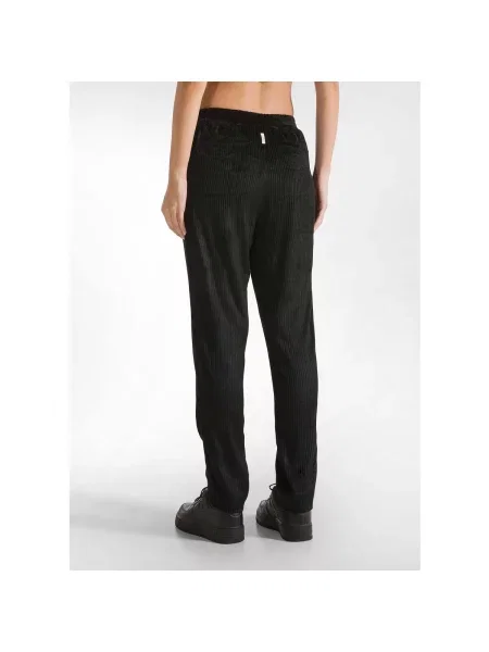 Pantaloni Deha de catifea cord negru