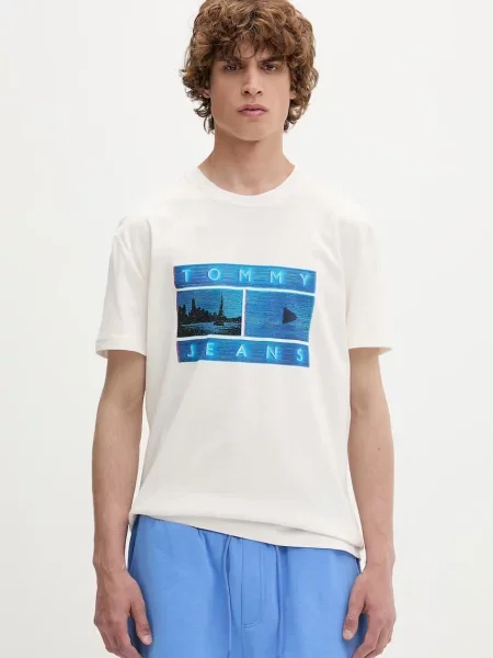 Tommy Jeans kratka majica bež