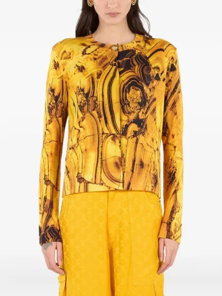 Cardigan Roberto Cavalli galben