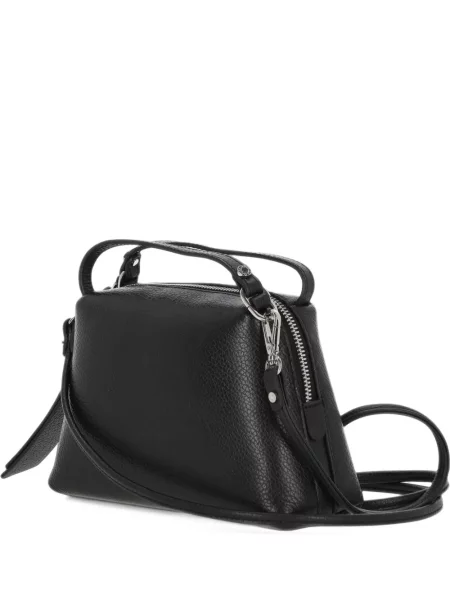 Δερμάτινη τσάντα shopper Gianni Chiarini μαύρο