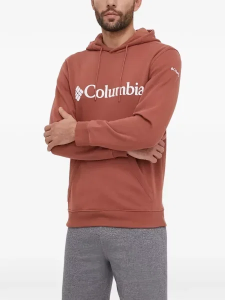 Hanorac cu glugă Columbia cu imagine maro