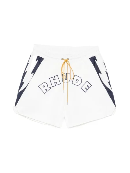 Szorty Rhude z logo białe