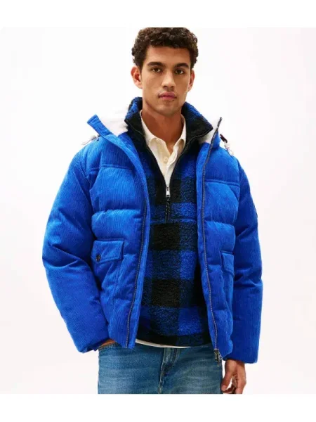 Tommy Hilfiger Geacă din puf albastru