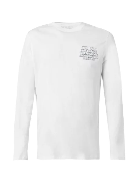 GUESS Tricou negru alb