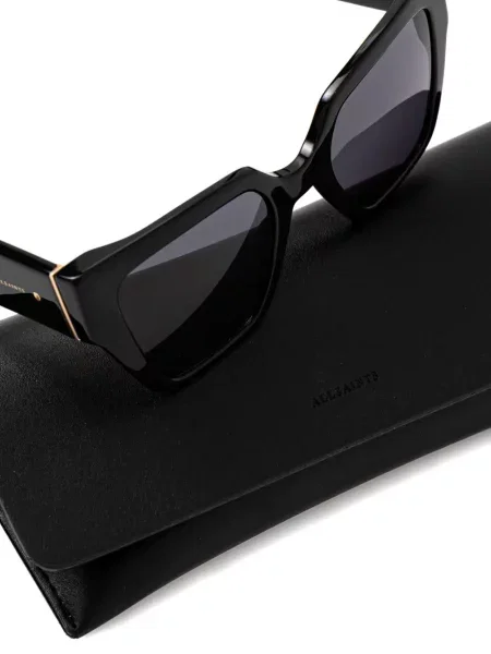 Ochelari de soare Allsaints cu imprimeu geometric negru