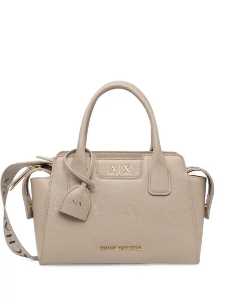 Geantă shopper Armani Exchange cu autograf