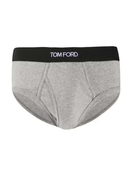 Majtki Tom Ford z logo szare