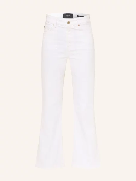 7 For All Mankind Džíny S Rozšiřujícími Se Nohavicemi The Leggy pwt pure white bílé