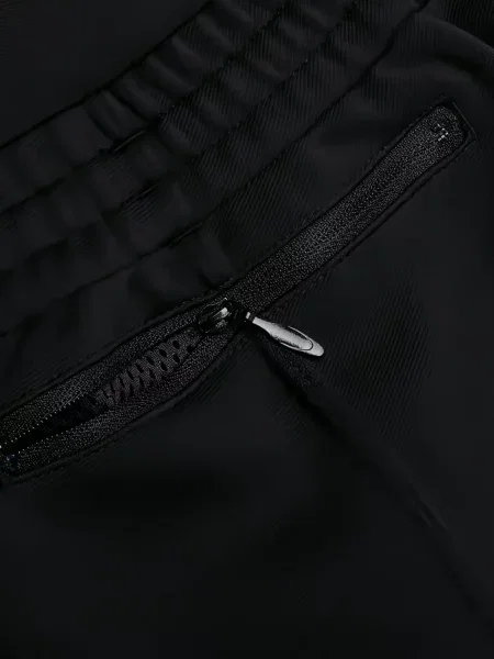 Pantaloni South2 West8 cu broderie cu dungi negru