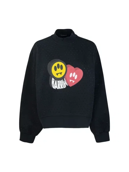 Bluza Barrow z nadrukiem czarna