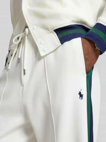 Spodnie dresowe o kroju regular fit z mieszanki bawełny Polo Ralph Lauren zielone
