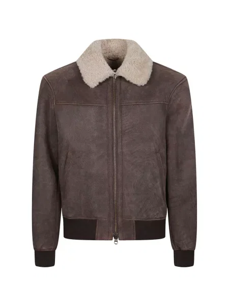 Gulerat geanta de piele Stewart maro