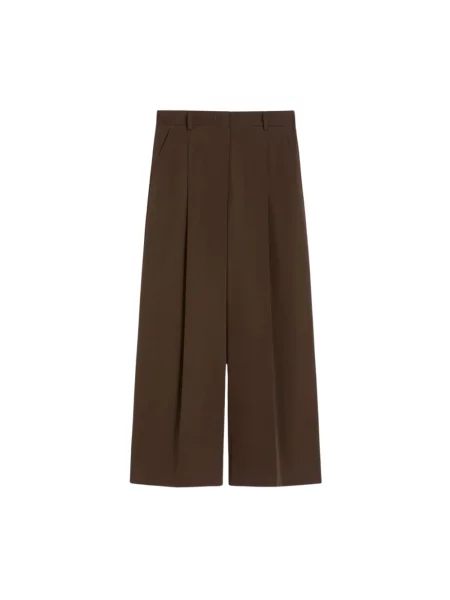 Spodnie Weekend Max Mara brązowe