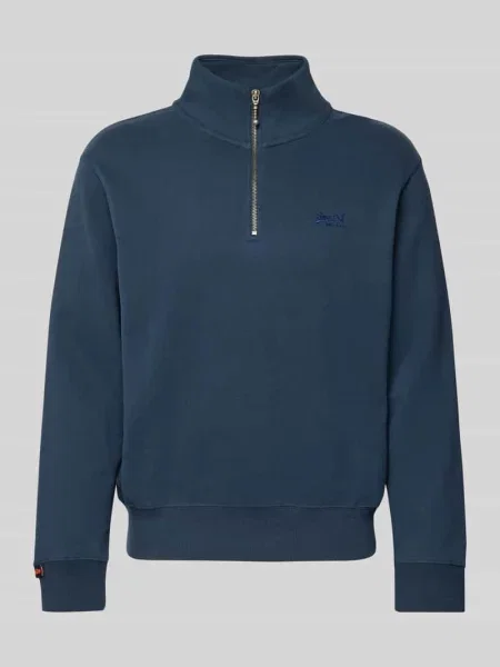 Bluza o kroju regular fit z wyhaftowanym logo Superdry granatowa