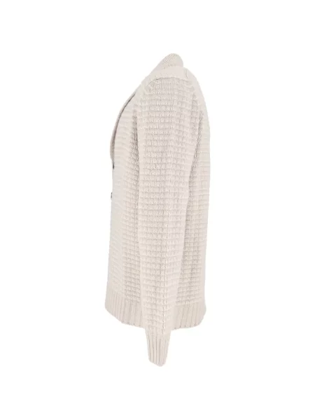 Кашмирена с яка жилетка Settefili Cashmere сиво