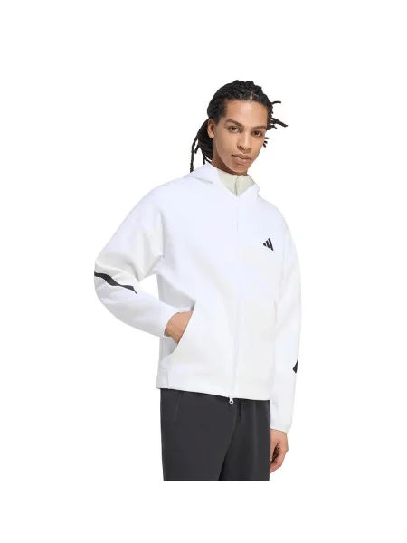 Bluza dresowa zapinana na błyskawiczny adidas Z.N.E. biała