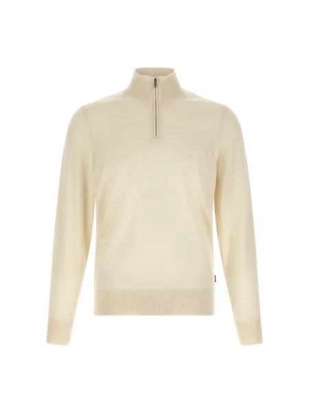Sweter Boss wełniany beżowy
