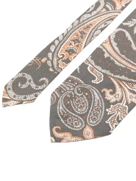 Cravată Lardini cu model paisley gri