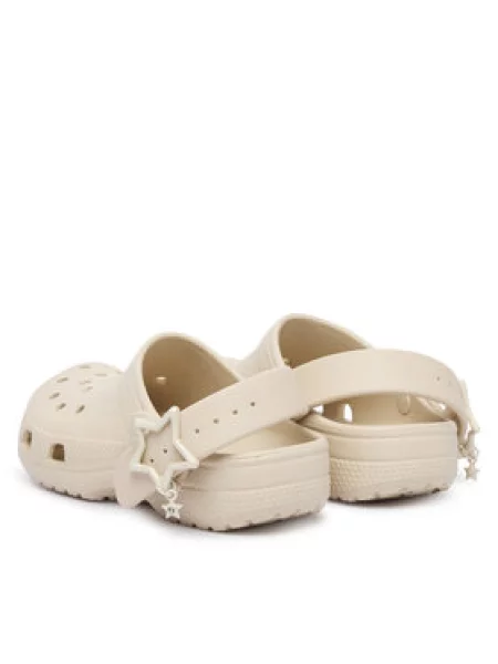 Natikači Crocs Classic Star Buckle Clog Svetlo bež rjava