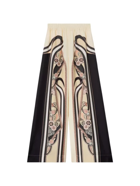 Pantaloni palazzo La Doublej cu model floral cu imagine