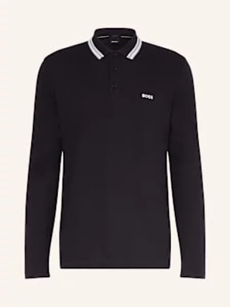 Boss Polokošile Z Piké Plisy Regular Fit tmavě modrá