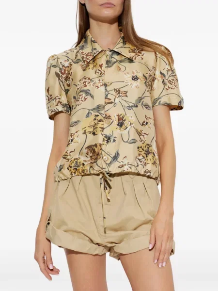 Cămașă Kenzo de mătase cu model floral