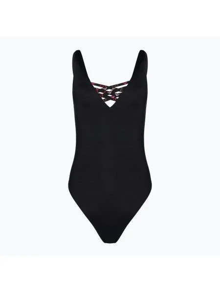 Egyrészes fürdőruha Ea7 Emporio Armani fekete