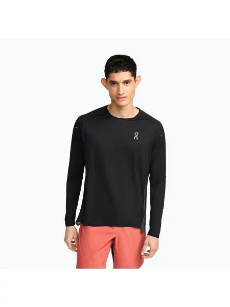 Lung tricou cu mânecă lungă On negru