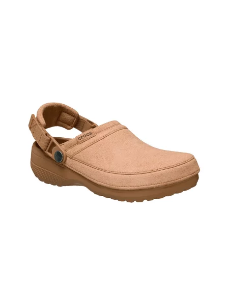 Pantofi Crocs din piele de căprioară clasici maro