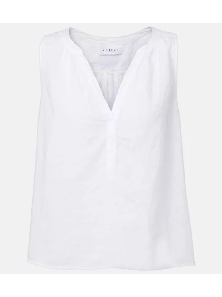 Top Velvet de in alb