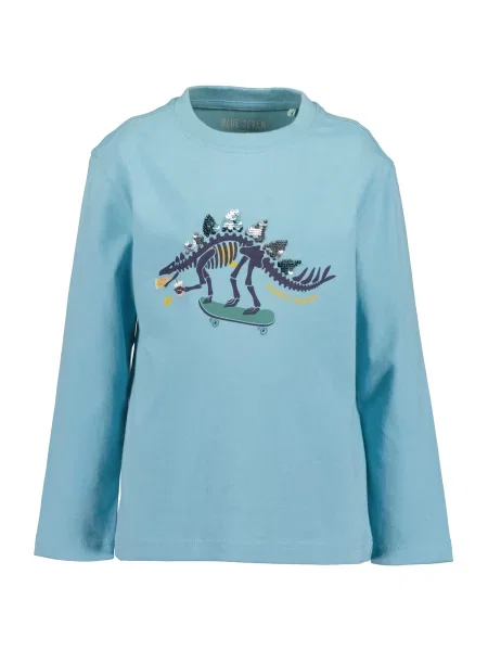 BLUE SEVEN Tricou aqua / galben / verde / mov închis albastru
