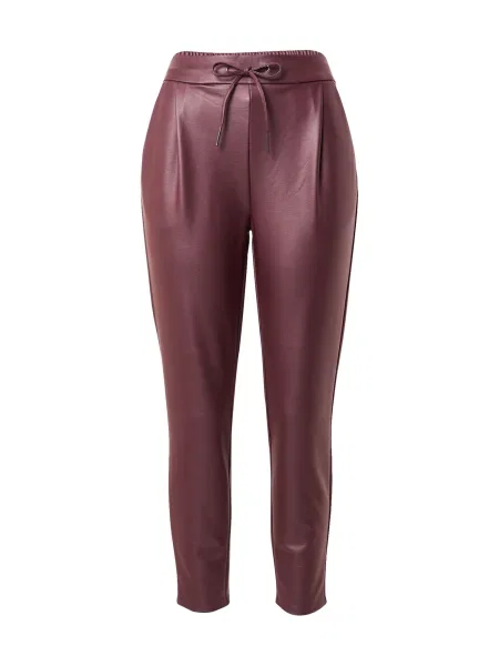 VERO MODA Pantaloni cutați VMEVA vin roșu