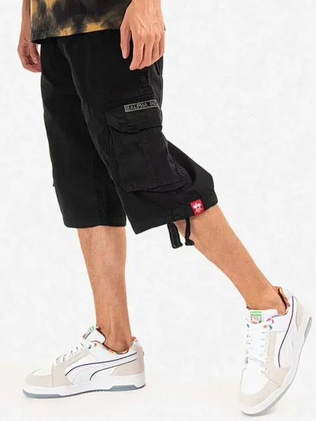 Cargo rövidnadrág Alpha Industries fekete